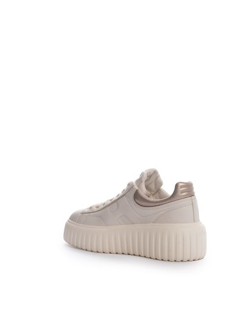 Sneakers H-Stripes Avorio Oro HOGAN | HXW6450FC60 KU00GAN